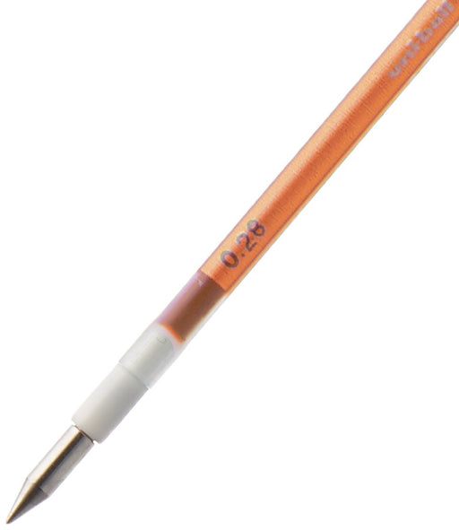 Mitsubishi Pencil Uni Gel Ballpoint Pen Refill 0.28mm Orange Style Fit-Kiichin - The #1 Place for Japanese Goods in Your Hand!