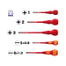 Vessel No.2005PBU Japan-Made Insulated Ball Grip Screwdriver Set of 5-Kiichin - The #1 Place for Japanese Goods in Your Hand!