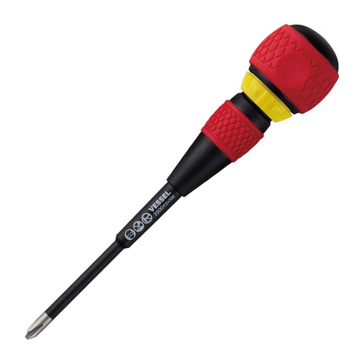 Vessel Brand Ball Grip Ratchet Screwdriver - 4 Inch (+2X100) Model-Kiichin - The #1 Place for Japanese Goods in Your Hand!