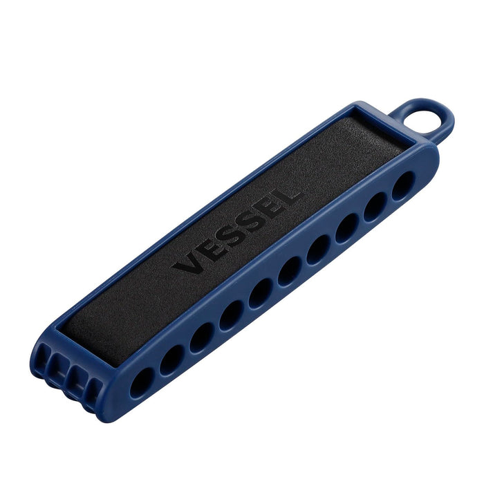Vessel Navy Blue Bit Holder for 10 Bits BH-10N Durable Tool Organizer
