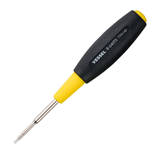 Vessel Torx T7H Cushion Grip Screwdriver - Tamper-Proof 40mm B-640Tx-Kiichin - The #1 Place for Japanese Goods in Your Hand!