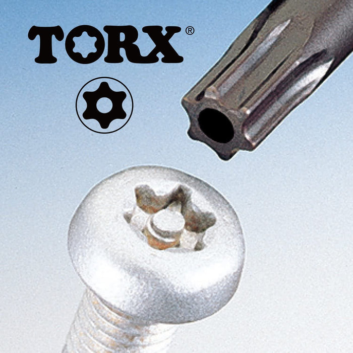 Vessel Power Grip Torx T27H Screwdriver - Tamper-Proof 120mm 5400Tx Vessel Series-Kiichin - The #1 Place for Japanese Goods in Your Hand!
