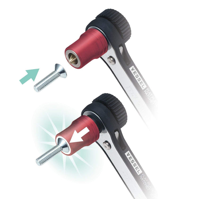 Vessel Torx Plate Ratchet Screwdriver with 10 Bits - Vessel Tx-12Mc Driver-Kiichin - The #1 Place for Japanese Goods in Your Hand!