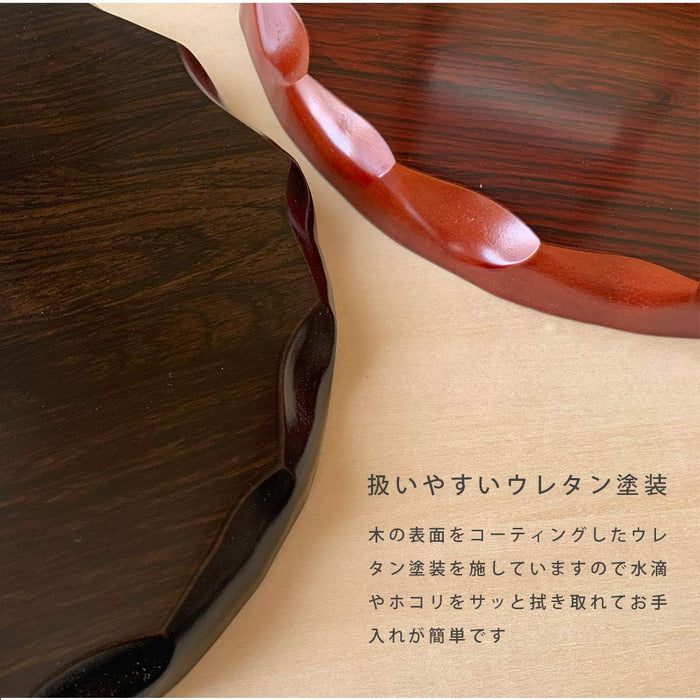 Yamaya Lacquerware Shop Ebony Flower Stand No. 6 with Legs for Japanese Room-Kiichin - The #1 Place for Japanese Goods in Your Hand!