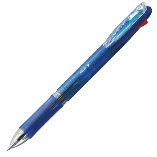 Zebra Clip-On Slim 4C 4-Color Ballpoint Pens Blue 10 Piece Pack-Kiichin - The #1 Place for Japanese Goods in Your Hand!