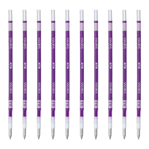 Zebra Prefeel Sarasa Ballpoint Pen Refill 0.3 Lead 10 Pieces Purple-Kiichin - The #1 Place for Japanese Goods in Your Hand!