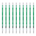 Zebra Prefeel Sarasa 10-Pack Green Ballpoint Pen Refill 0.4mm Lead - Zebra Brnjk4G-Kiichin - The #1 Place for Japanese Goods in Your Hand!