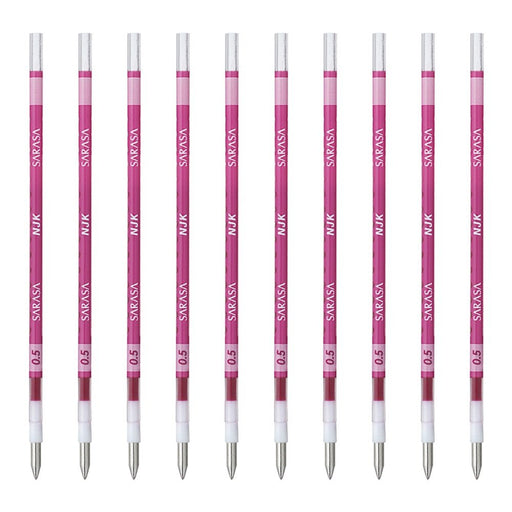 Zebra Prefeel Sarasa Ballpoint Pen Refill 0.5 Lead Magenta Pack of 10-Kiichin - The #1 Place for Japanese Goods in Your Hand!