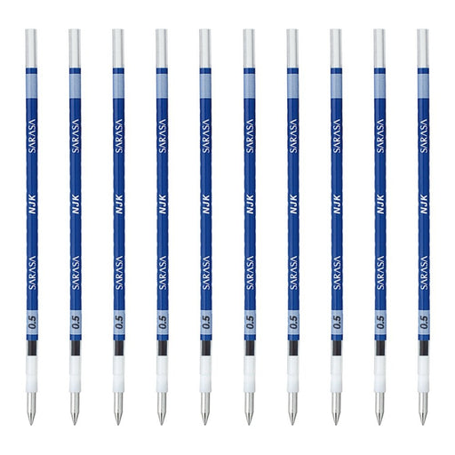 Zebra Sarasa NJK-0.5 Blue Ballpoint Pen Refills Pack of 10-Kiichin - The #1 Place for Japanese Goods in Your Hand!