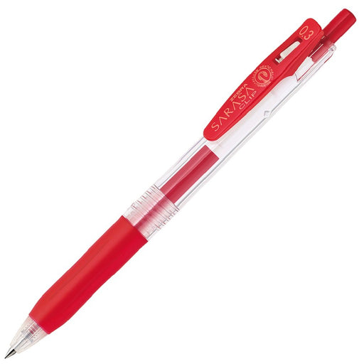 Zebra Sarasa Clip Gel Ballpoint Pen Set 0.3mm Fine Point Red Ink Pack of 10-Kiichin - The #1 Place for Japanese Goods in Your Hand!