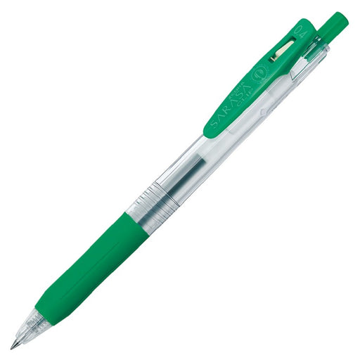 Zebra Sarasa Clip Green Gel Ballpoint Pen 0.4 Pack of 10-Kiichin - The #1 Place for Japanese Goods in Your Hand!