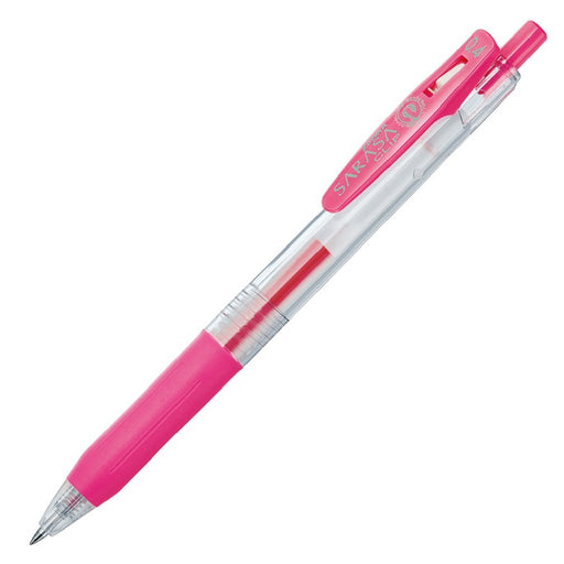 Zebra Gel Ballpoint Sarasa Clip Pens 0.4 in Pink Pack of 10-Kiichin - The #1 Place for Japanese Goods in Your Hand!