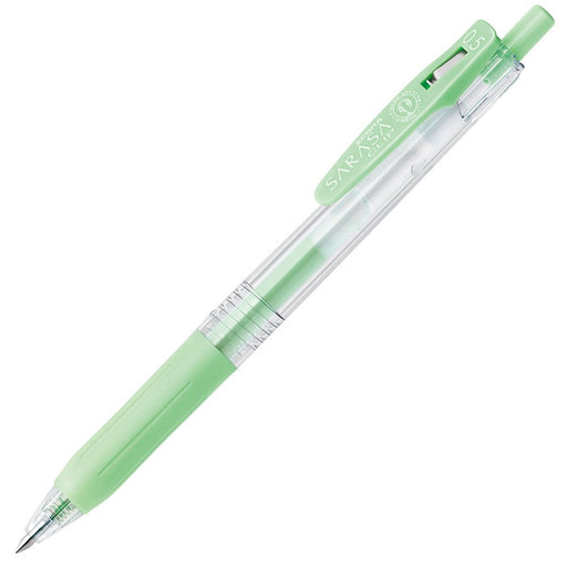Zebra Sarasa Clip 0.5 Gel Ballpoint Pen Milk Green 10 Pack-Kiichin - The #1 Place for Japanese Goods in Your Hand!
