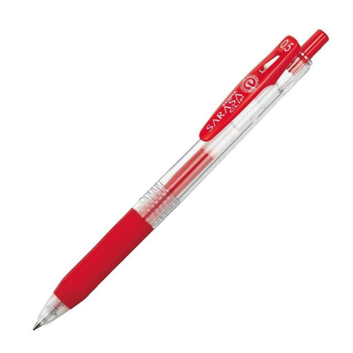 Zebra Sarasa Clip 0.5 Gel Ballpoint Pen Pack of 10 Red Color-Kiichin - The #1 Place for Japanese Goods in Your Hand!