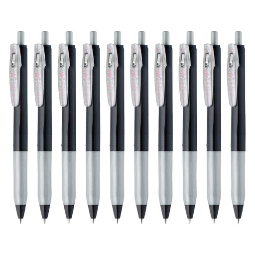 Zebra Sarasa Clip Silver Gel Ballpoint Pen 0.5mm Deco Shine 10 Pieces Pack-Kiichin - The #1 Place for Japanese Goods in Your Hand!