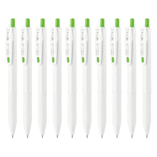 Zebra Sarasa R Fresh Green 0.4mm Gel Ballpoint Pen Pack of 10-Kiichin - The #1 Place for Japanese Goods in Your Hand!