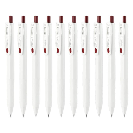 Zebra Sarasa R 10-Pack of 0.4mm Gel Ballpoint Pens in Red-Black Color-Kiichin - The #1 Place for Japanese Goods in Your Hand!