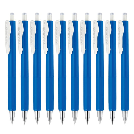 Zebra Sarasanano Gel Ballpoint Pen 0.3mm Cobalt Blue Pack of 10-Kiichin - The #1 Place for Japanese Goods in Your Hand!