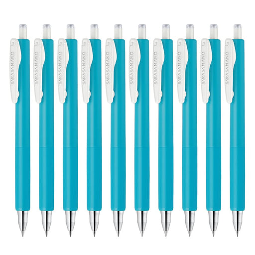 Zebra Sarasanano Gel Ballpoint Pen 0.3mm Pack of 10 Light Blue-Kiichin - The #1 Place for Japanese Goods in Your Hand!