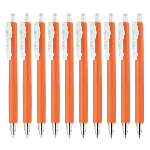 Zebra Sarasanano Gel Ballpoint Pen Set Red Orange 0.3mm Pack of 10-Kiichin - The #1 Place for Japanese Goods in Your Hand!