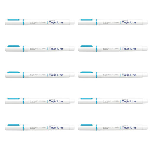 Zebra Blue Mozini Line Highlighter Set - 10 Pieces B-Wks22-Bl-Kiichin - The #1 Place for Japanese Goods in Your Hand!