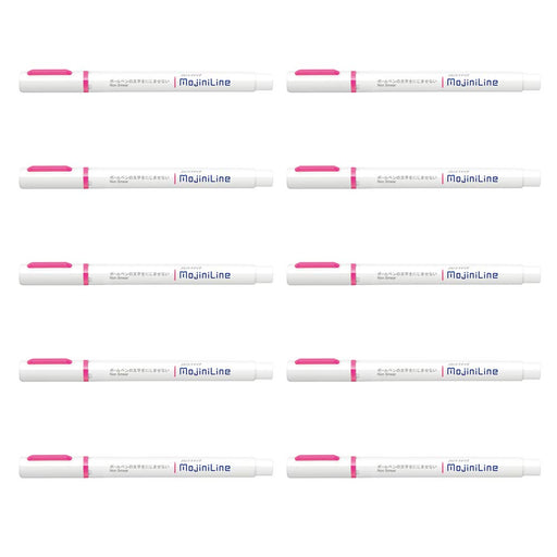 Zebra Just Fit Mozini Line Pink Highlighters Pack of 10 B-Wks22-P-Kiichin - The #1 Place for Japanese Goods in Your Hand!