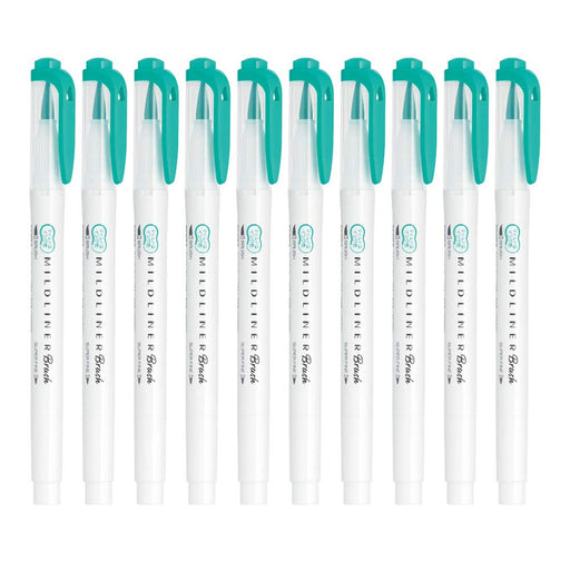 Zebra Mild Liner Highlighter Blush Summer Green 10-Piece Set-Kiichin - The #1 Place for Japanese Goods in Your Hand!