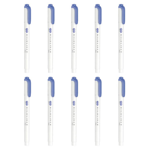 Zebra Mild Lavender Highlighter Pack of 10 B-Wkt7-Mlv Zebra Liner Series-Kiichin - The #1 Place for Japanese Goods in Your Hand!