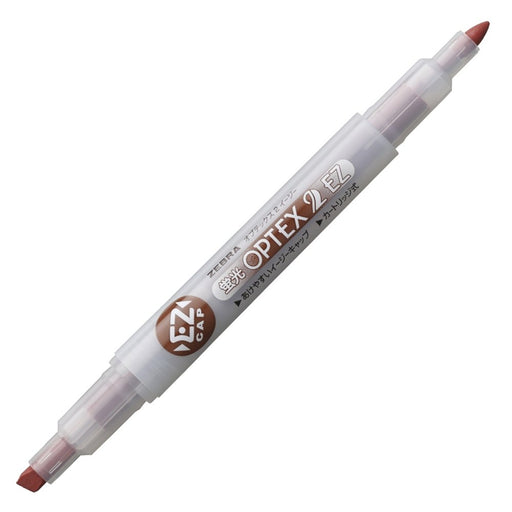 Zebra Optex 2 EZ Brown Highlighter Pack of 10 - B-WKT11-E Model-Kiichin - The #1 Place for Japanese Goods in Your Hand!