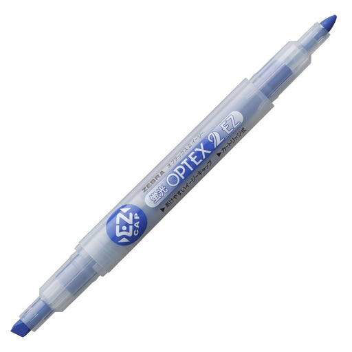 Zebra Optex 2 Ez Dark Blue Highlighter Pack 10 Pieces - B-Wkt11-Db-Kiichin - The #1 Place for Japanese Goods in Your Hand!