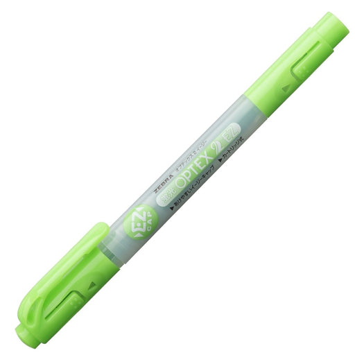 Zebra Optex 2 EZ Green Highlighter Set 10 Pieces B-WKT11-G Series-Kiichin - The #1 Place for Japanese Goods in Your Hand!
