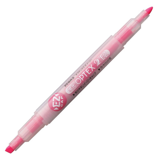 Zebra Optex 2 EZ Pink Highlighter - Set of 10 Pieces B-WKT11-P Series-Kiichin - The #1 Place for Japanese Goods in Your Hand!