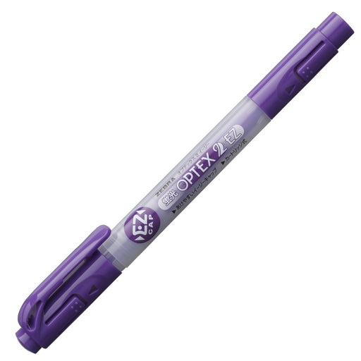 Zebra Optex 2 Ez Purple Highlighter - Pack of 10 B-Wkt11-Pu Model-Kiichin - The #1 Place for Japanese Goods in Your Hand!
