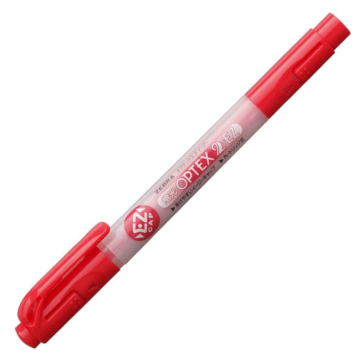 Zebra Optex 2 Ez Red Highlighter 10 Piece Set B-Wkt11-R Model-Kiichin - The #1 Place for Japanese Goods in Your Hand!