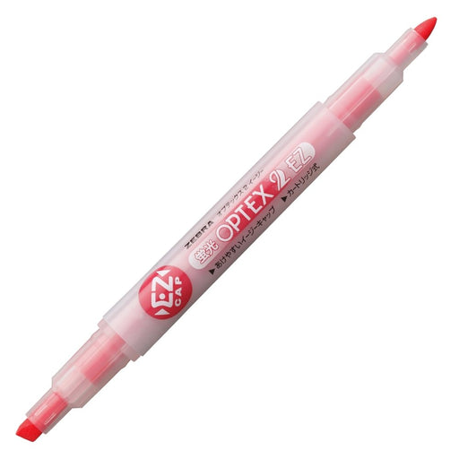Zebra Optex 2 Ez Red Highlighter 10 Piece Set B-Wkt11-R Model-Kiichin - The #1 Place for Japanese Goods in Your Hand!