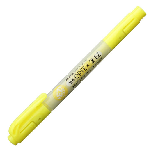 Zebra Optex 2 Ez Yellow Highlighter - 10 Piece Pack B-Wkt11-Y Model-Kiichin - The #1 Place for Japanese Goods in Your Hand!