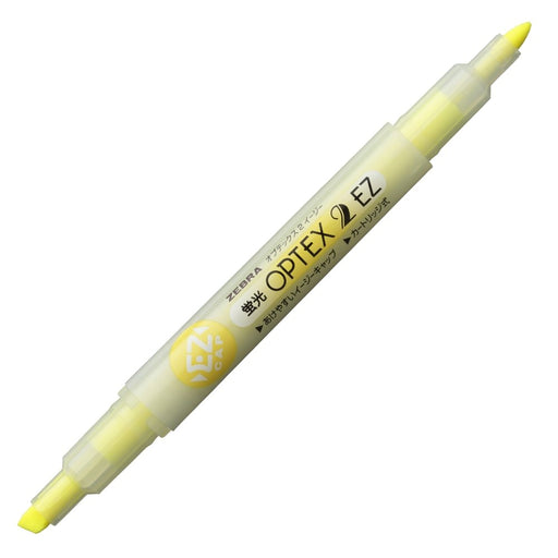 Zebra Optex 2 Ez Yellow Highlighter - 10 Piece Pack B-Wkt11-Y Model-Kiichin - The #1 Place for Japanese Goods in Your Hand!