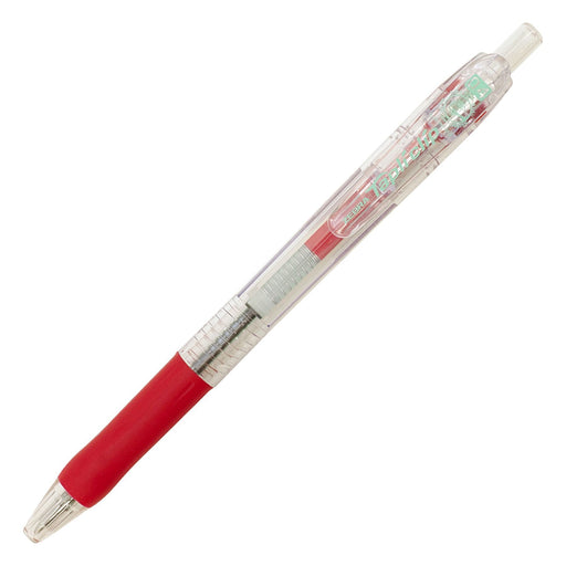 Zebra Knock Type Ballpoint Pen 0.4mm Red Ink - Tapli Clip Edition-Kiichin - The #1 Place for Japanese Goods in Your Hand!