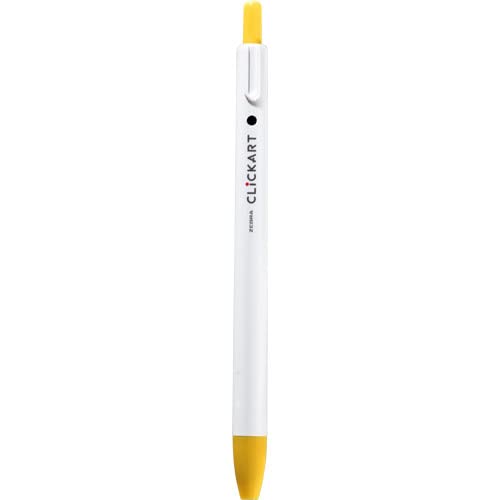 Zebra Clickart Water-Based Yellow Color Pen Knock Type Wyss 22-Kiichin - The #1 Place for Japanese Goods in Your Hand!