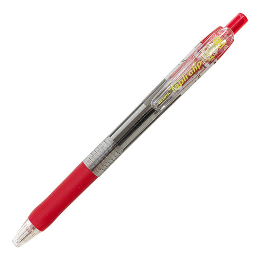 Zebra Knock-Type 1.0mm Red Tape Clip Ballpoint Pen-Kiichin - The #1 Place for Japanese Goods in Your Hand!