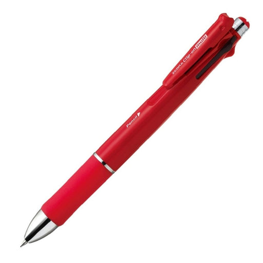 Zebra Multi-Function Pen 4 Colors with Sharp Clip-On Red Model 1000S P-B4Sa3-R-Kiichin - The #1 Place for Japanese Goods in Your Hand!