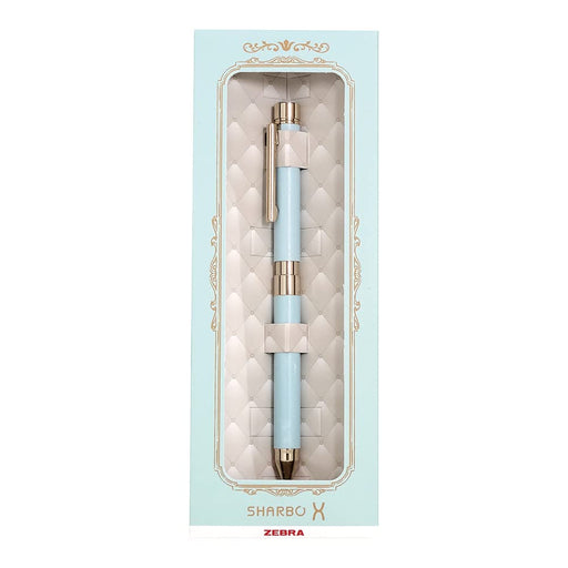 Zebra Shabo X SL6 Pale Blue Multi-Function Pen and Leather Gift Set with Refill-Kiichin - The #1 Place for Japanese Goods in Your Hand!