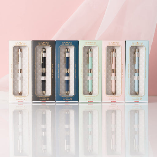 Zebra Shabo X SL6 Multi-Function Pen Gift Set with White Leather Refill SB36-GS-LW-Kiichin - The #1 Place for Japanese Goods in Your Hand!