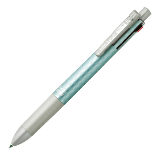 Zebra Silver B4A11-Q4 Multi-Function Men's Pen - Block Check Design-Kiichin - The #1 Place for Japanese Goods in Your Hand!