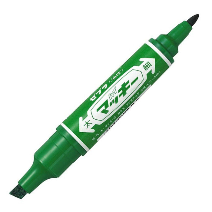 Zebra High Mackie Green Oil Pen B-MO-150-MC-G Pack of 10 Pens-Kiichin - The #1 Place for Japanese Goods in Your Hand!