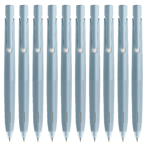 Zebra Bren 10-Pack 0.7mm Oil-Based Ballpoint Pen Black Ink Light Blue Barrel-Kiichin - The #1 Place for Japanese Goods in Your Hand!