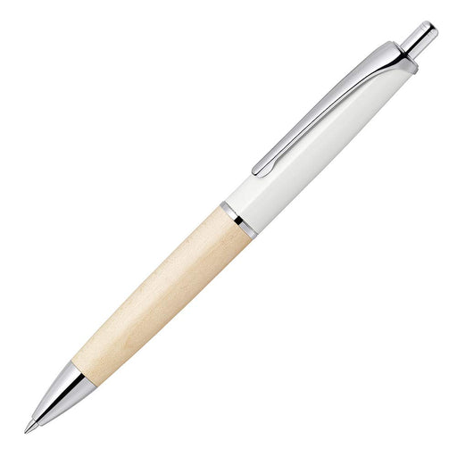 Zebra Ballpoint 0.5 Pen Limited White Color Oil-Based Wood Knock Type Fillare P-Bas76-Na-W-Kiichin - The #1 Place for Japanese Goods in Your Hand!