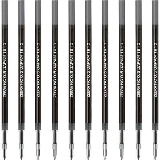 Zebra B-RNC5-BK Bren NC-0.5 Oil-Based Ballpoint Pen Refill - Black 10 Pieces-Kiichin - The #1 Place for Japanese Goods in Your Hand!