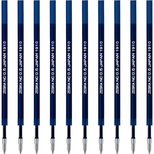 Zebra Bren NC-0.5 Blue Ballpoint Pen Refill Oil-Based Pack of 10-Kiichin - The #1 Place for Japanese Goods in Your Hand!