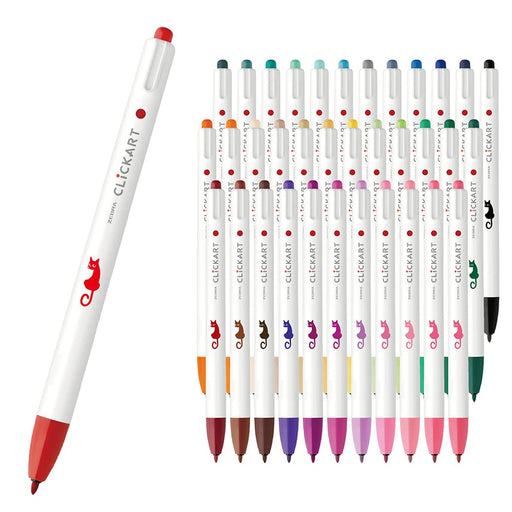 Zebra Water Based Clickart Cat Marker Set 36 Colors Wyss22-36C-Cata-Kiichin - The #1 Place for Japanese Goods in Your Hand!